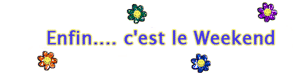 Gif animé enfin c'est le week-end 